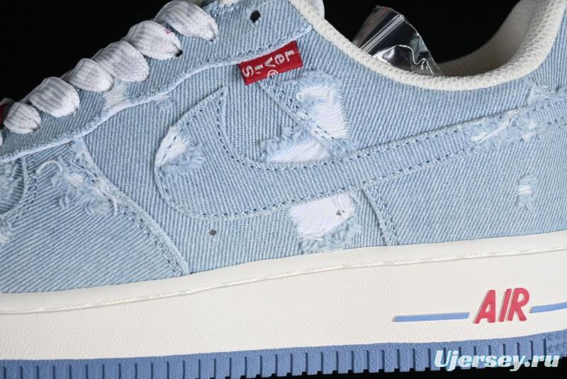 Levi's x Nike Air Force 1 '07 Low Denim Casual Sneakers - CH2211-168