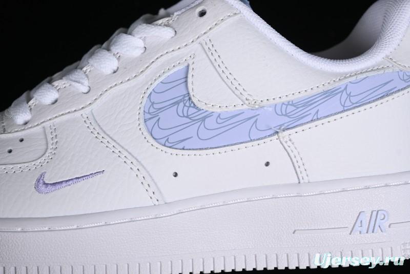 Nike Air Force 1 '07 Low Hazy Purple Casual Sneakers with Full-Length Air Solo Cushion - FB8971-800