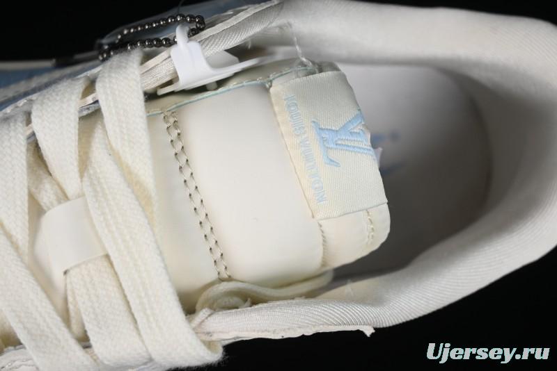 Nike Travis Scott x Fragment Design x Jordan Air Jordan 1 Low OG SP AJ1 LV Blue Double Hook Casual Sneakers - BB6588-103