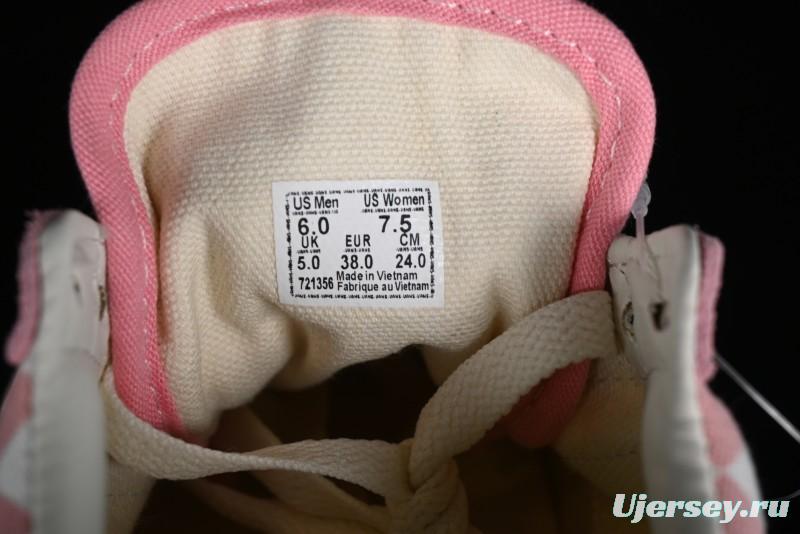 Vans Old Skool Reissue 136 Pink Checkerboard Low Top Retro Canvas Shoes - VN000MT6EBQ