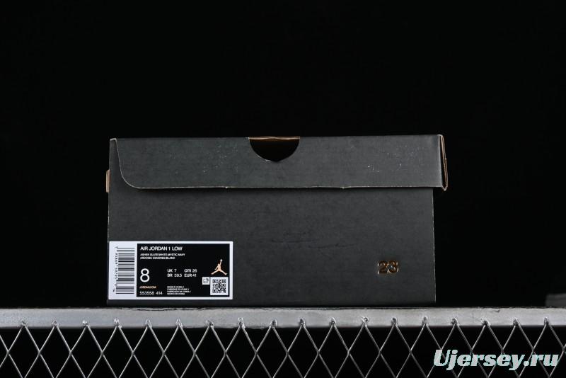 Nike Air Jordan 1 Low AJ1 Casual Lifestyle Sneakers - 553558-414