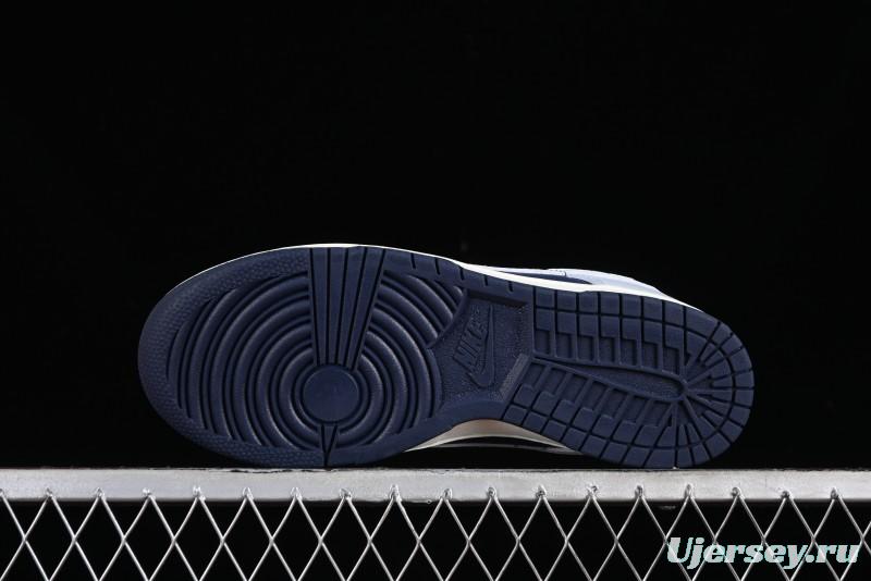 Nike Dunk Low Grey Blue SB Low-Top Casual Skate Shoes - FB9109-002