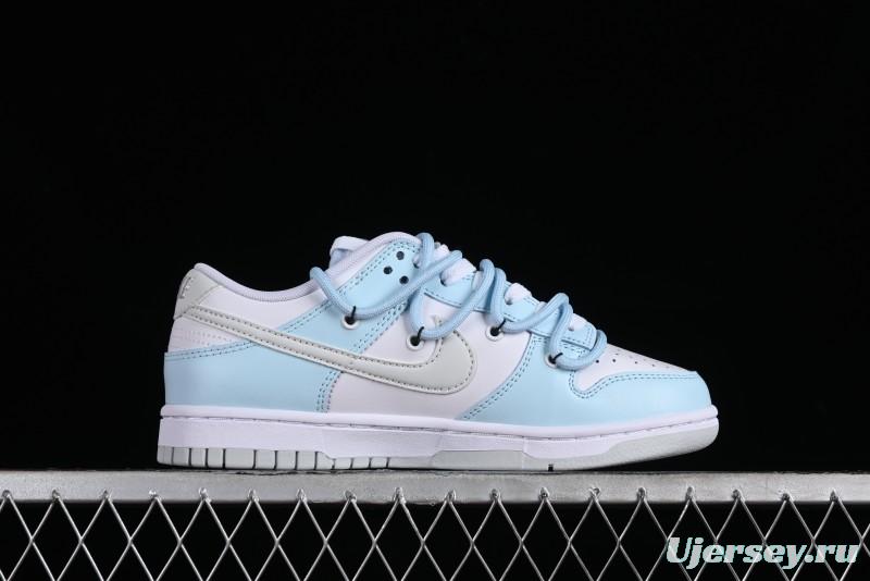 Nike Dunk Low SB Hearts Playing Cards Graffiti North Carolina Blue Casual Skate Shoes - DV0831-101