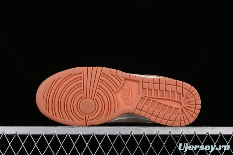 Nike SB Dunk Low LV Collaboration - Chocolate Anniversary High-End Custom Low-Top Casual Skate Shoes - FC1688-133