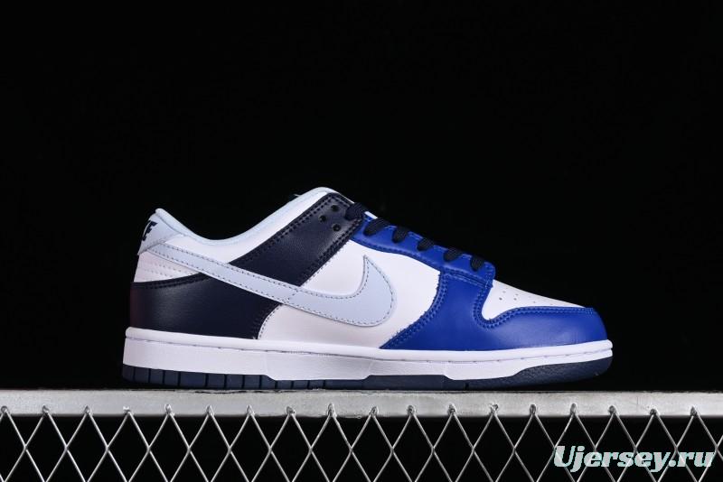 Nike SB Dunk Low Casual Skate Shoes in Black, White, and Blue - FQ8826-100