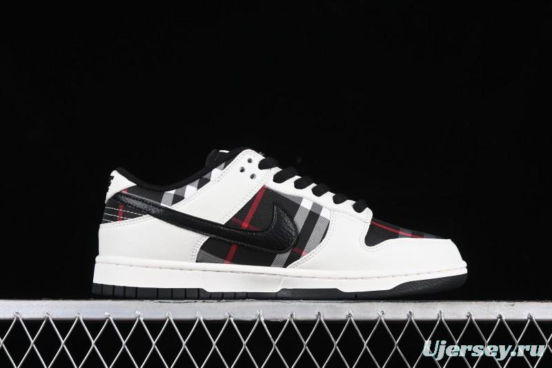 Nike SB Dunk Low Supreme Plaid Colorway Low-Top Casual Skateboarding Shoes - SP1098-071