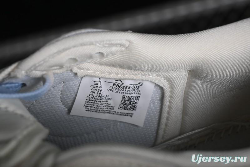 Nike SB Dunk Low Supreme Anniversary Edition Customized Low-Top Casual Sneakers in Off-White and Blue - BB6588-102