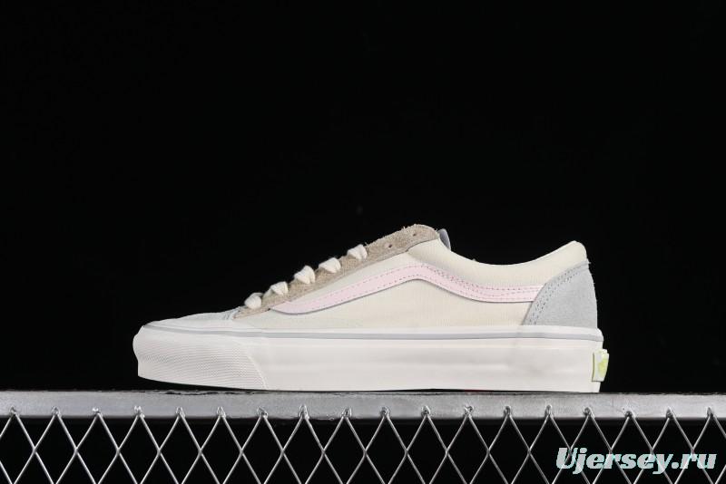 Vans Old Skool Reissue 136 Earth Macaron Patchwork Retro Casual Vulcanized Sneakers - VN000CRPGRN