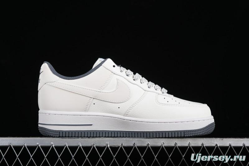 Nike Air Force 1 '07 Low LV Collaboration - Beige Grey Double Swoosh Low-Top Casual Sneakers - XZ6188-006