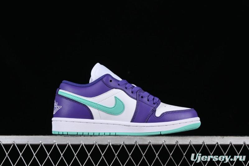 Nike Air Jordan 1 Low AJ1 Charlotte Hornets Lifestyle Casual Sneakers - HJ9013-550