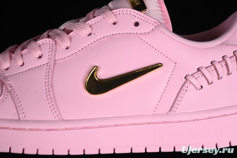 Nike Air Jordan 1 Low "Method of Make" Casual Sneakers with Woven Detailing - FN5032-600