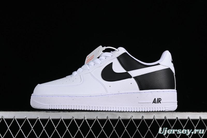 Nike Air Force 1 '07 Low Black White Broken Hook Casual Sneakers - HF9096-100