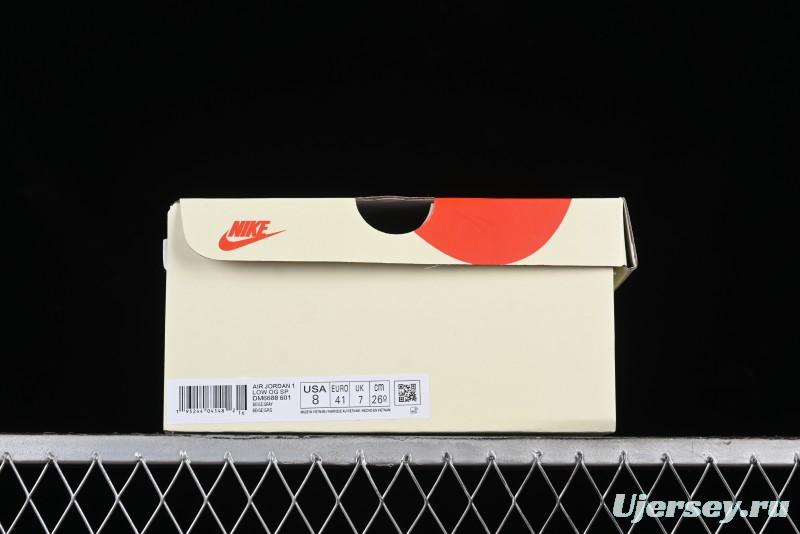 Nike Air Jordan 1 Low OG SP Travis Scott x Fragment Design Retro Sneakers - DM6688-601