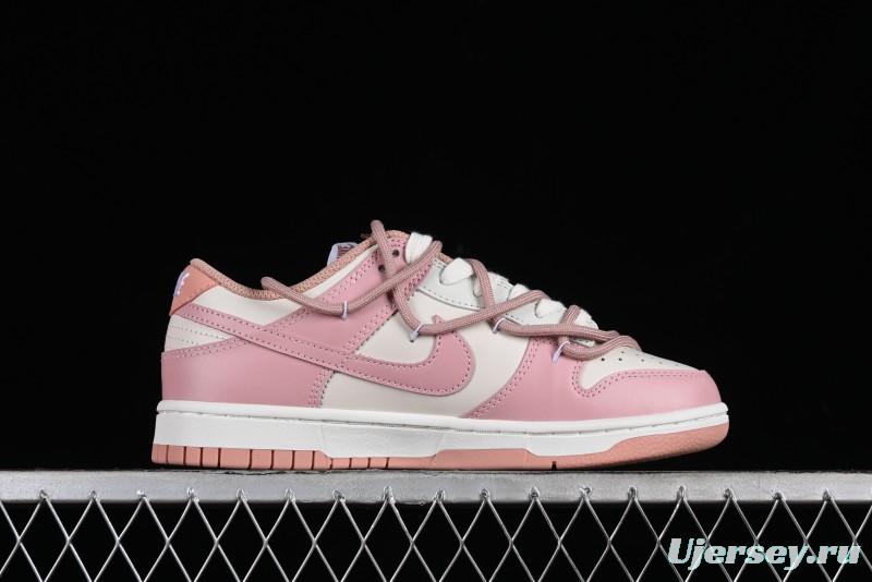 Nike Dunk Low ESS Custom Edition Rose Pink Retro Sweetheart Low-Top Casual Sneakers - DD1503-118