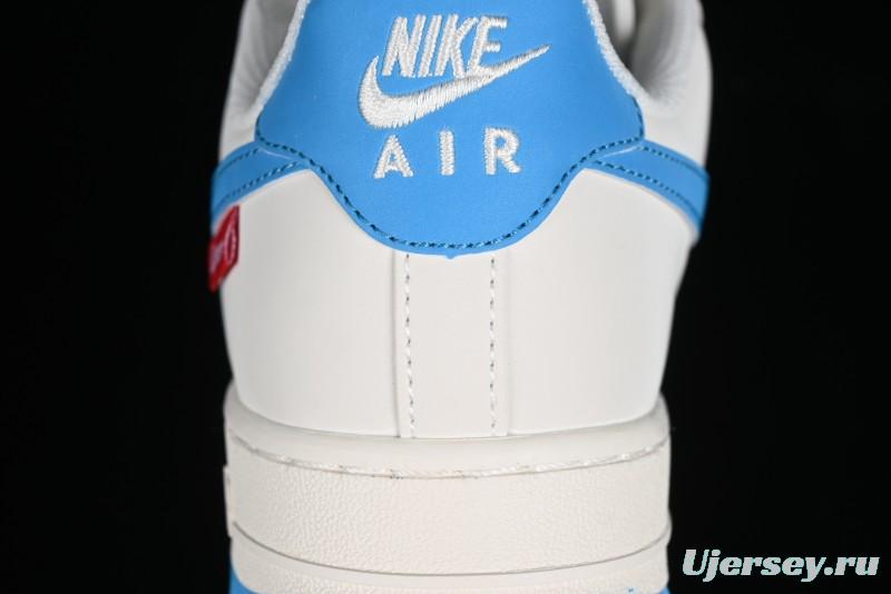 Nike Supreme x Air Force 1'07 Low Casual Sneakers in Lake Blue - HD1968-024