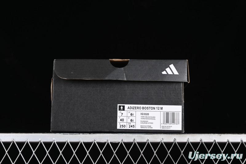 Adidas Adizero Boston 12 M Running Shoes with Lightstrike and Lightstrike Pro Technology - IG3320