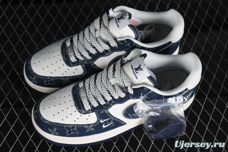 Nike Air Force 1 '07 Low LV Collaboration - Midnight Navy Low-Top Casual Sneakers - SJ2088-003