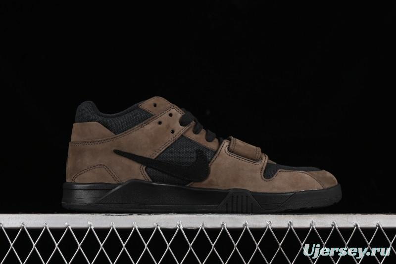 Nike Travis Scott x Jordan Cut The Check AJ1 Basketball Shoes with Velcro Design - FZ8117-204