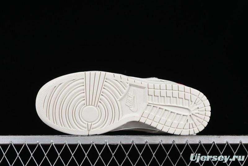 Stussy x Nike SB Dunk Low Anniversary Custom Retro Sneakers with Original S Titanium Accessory - SJ2068-259