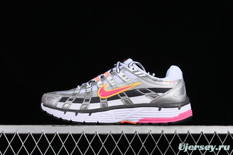 Nike P-6000 Retro Casual Sport Dad Shoes with Layered Design - BV1021-100