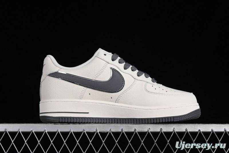Nike Air Force 1'07 Low "Keep Fresh" Casual Sneakers in Dark Gray with Small Swoosh - BM2023-105