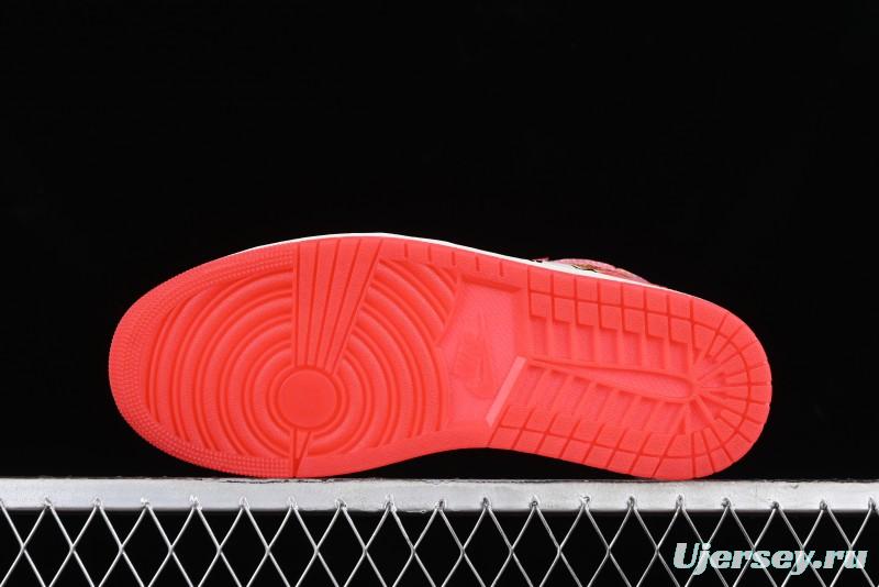 Nike Air Jordan 1 High OG "Next Chapter" Basketball Shoes with Original Leather and 3D Wings Logo - DV1748-601