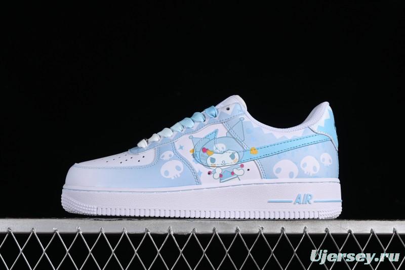 Nike Air Force 1 Low Witch Collaboration Custom Leather Sneakers with Full-Length Air Cushion - CW2288-111