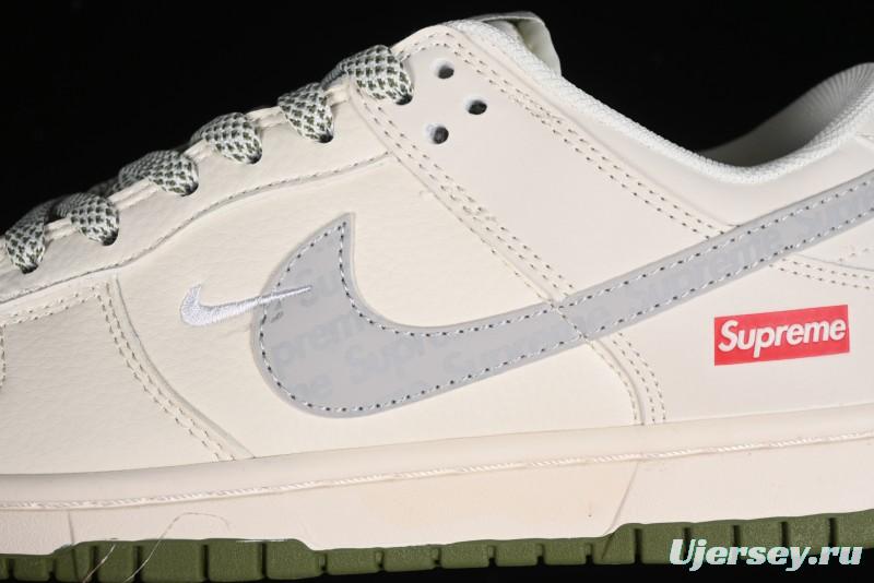 Nike SB Dunk Low Supreme Collaboration - Beige Anniversary High-End Custom Low-Top Casual Sneakers - XX2025-330