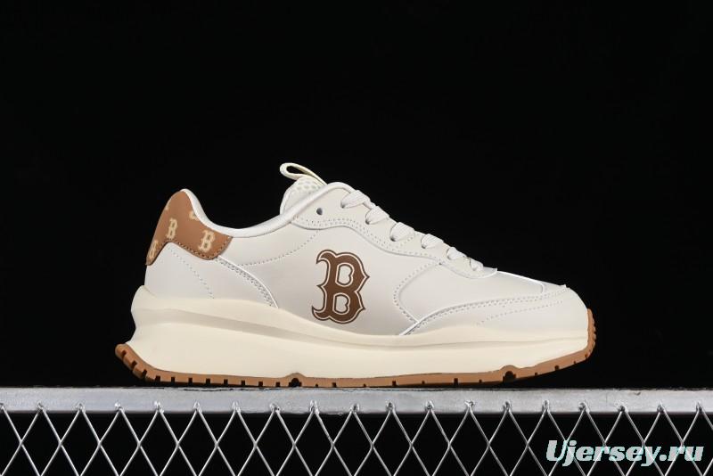 New York Yankees MLB Chunky Runner Denim Monogram Lightweight Casual Sneakers - 3ASHCRM3N43BRS