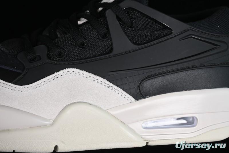 Nike Air Jordan 4 Remastered Sneakers in Black, Light Bone, and Dark Gray - FQ7939-001