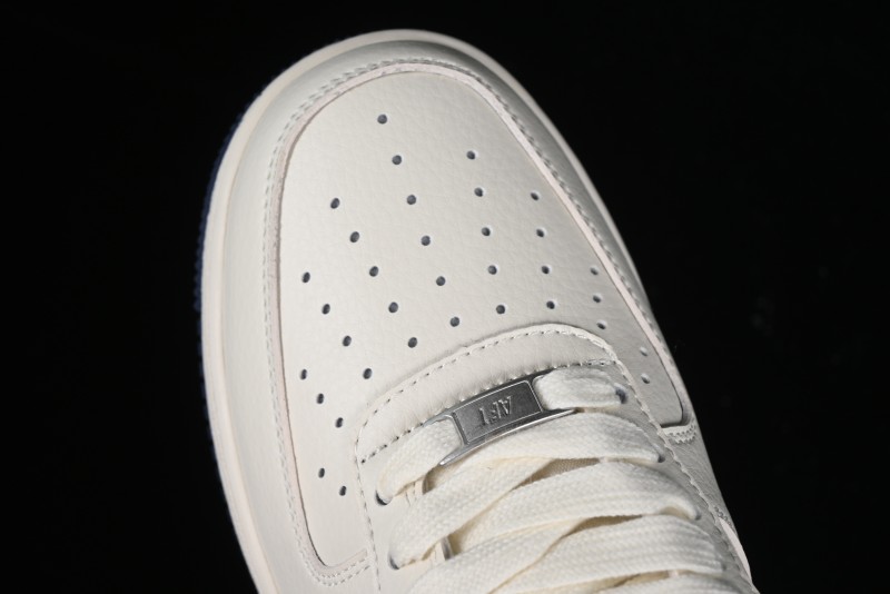 Nike Air Force 1 '07 Low LV Collaboration - Off White Double Swoosh Casual Sneakers - XZ6188-002