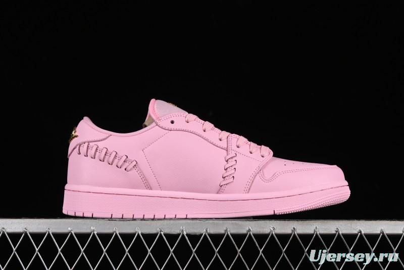 Nike Air Jordan 1 Low "Method of Make" Casual Sneakers with Woven Detailing - FN5032-600