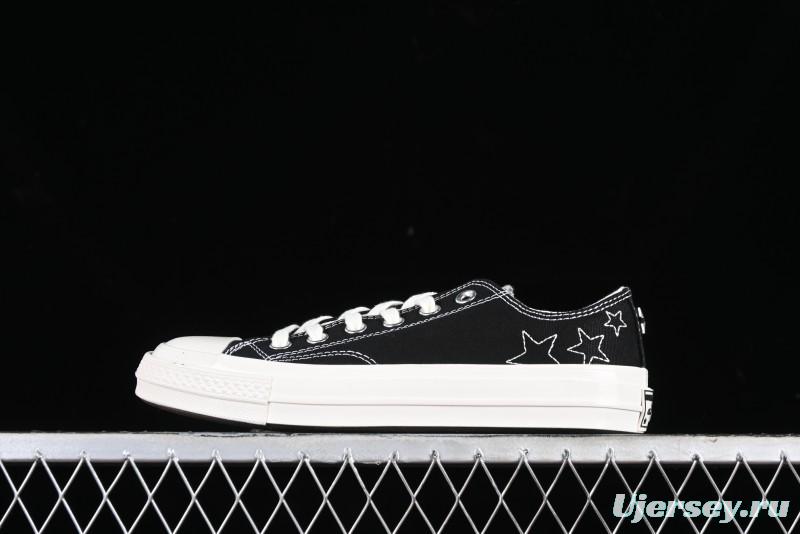 Converse Chuck 70 SNL Low Top Canvas Sneakers with Star Embroidery and Metal Studs - A11612C