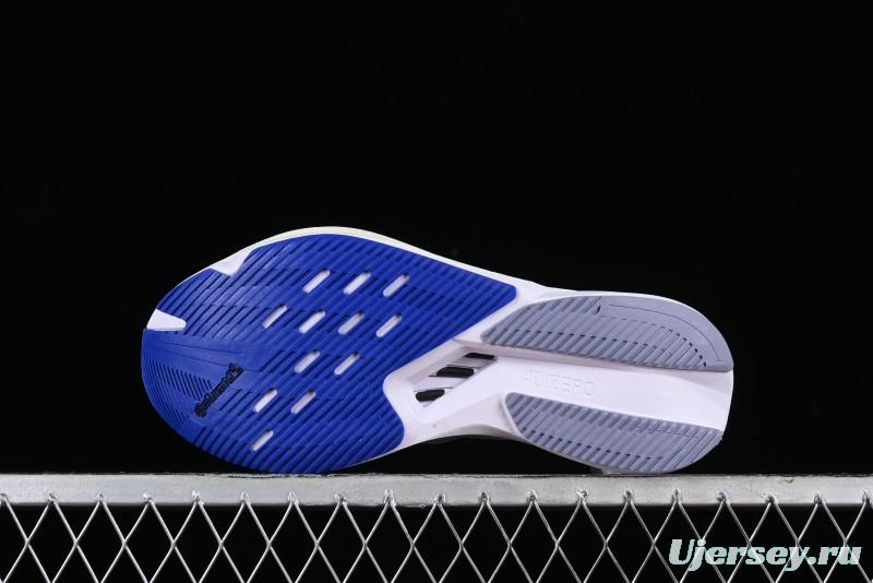 Adidas Adizero Boston 12 M Running Shoes Lightweight Breathable Low-Top with ENERGYROD Carbon Plate - IE8494