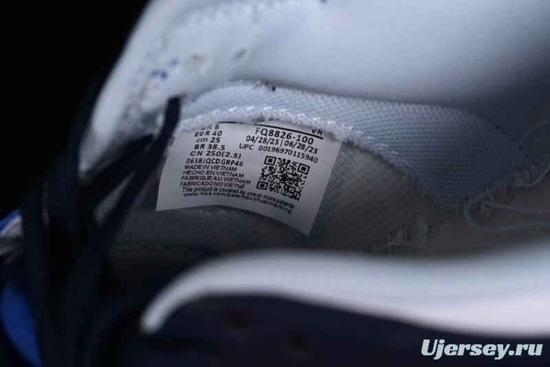 Nike SB Dunk Low Casual Skate Shoes in Black, White, and Blue - FQ8826-100