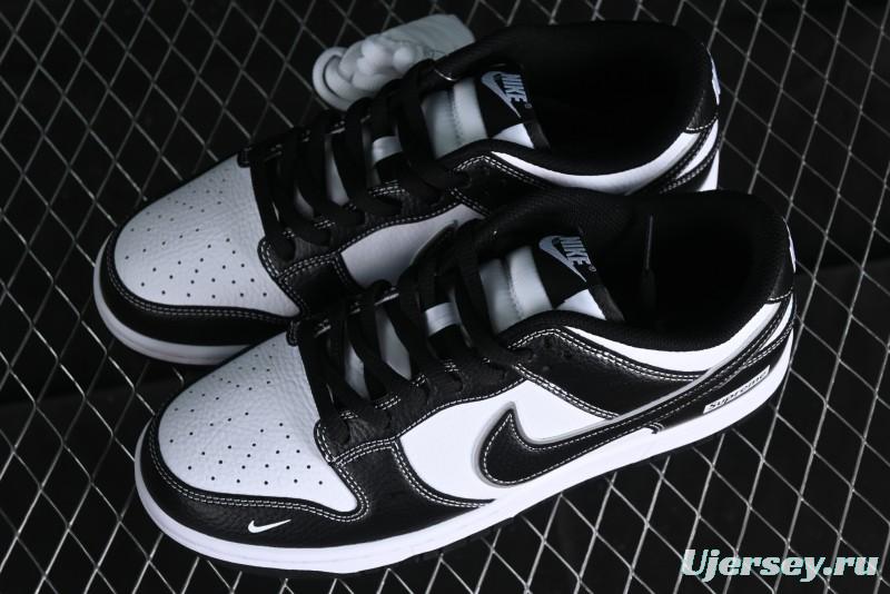 Nike Supreme x SB Dunk Low Panda Colorway Low-Top Casual Skate Shoes - RM2308-332