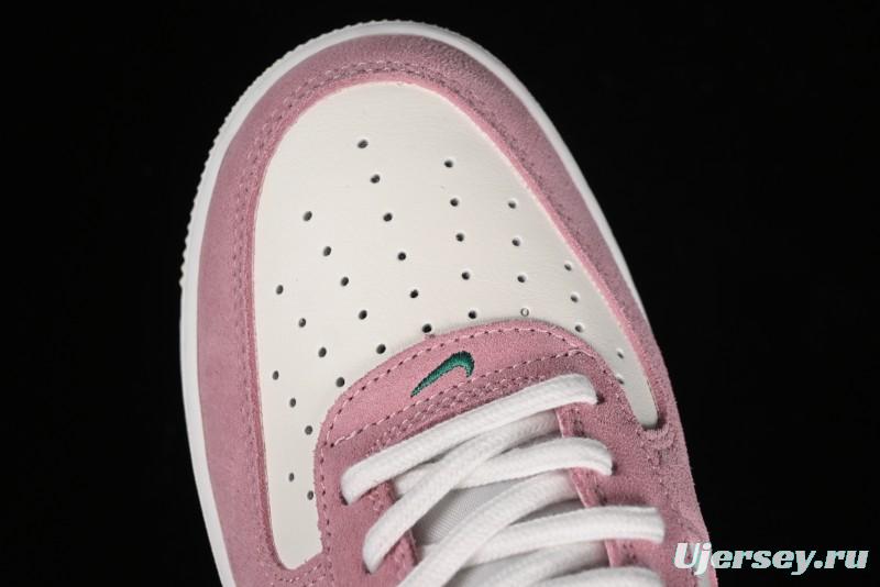 Nike Air Force 1 '07 Low Casual Sneakers in White Pink Green - FV9346-100