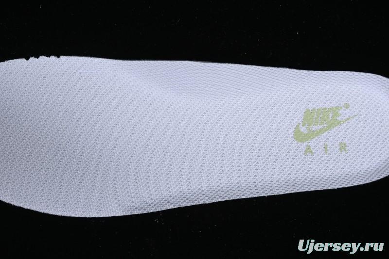 Nike Air Force 1 '07 Low Casual Sneakers with Anime-inspired Green Apple Spray Paint Design - DY8899-002