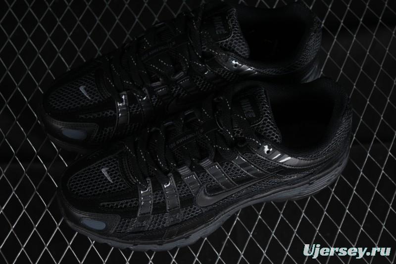 Nike P-6000 PRM Retro Casual Sneakers with Vintage Running Shoe Design - FQ8732-010