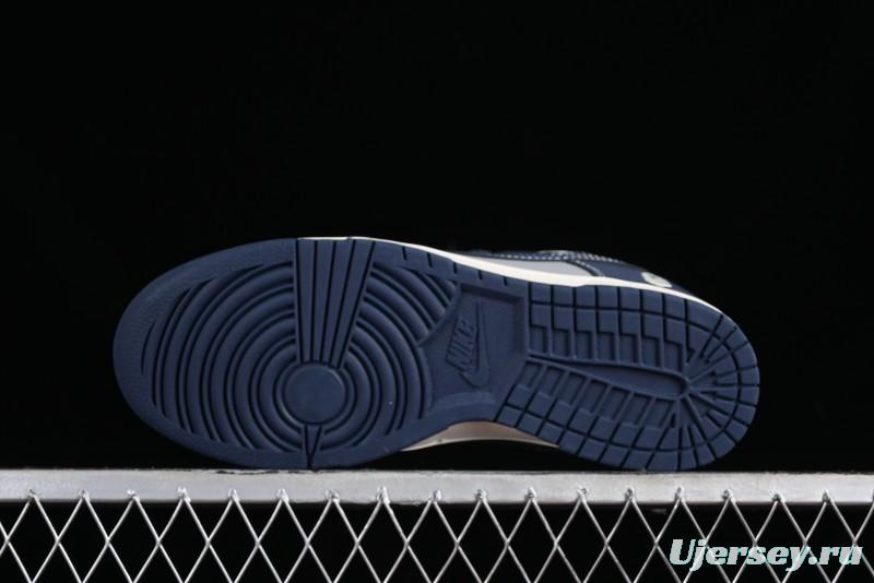 Nike SB Dunk Low BAPE Collaboration - Light Blue Grey Anniversary High-End Custom Low-Top Casual Skate Shoes - BB8969-001