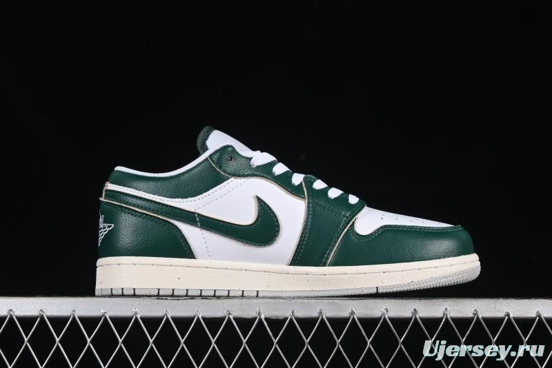 Nike Air Jordan 1 Low AJ1 White Green Low Top Casual Sneakers - FQ7687-300