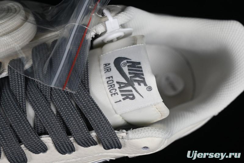 Nike Air Force 1'07 Low "Keep Fresh" Casual Sneakers in Dark Gray with Small Swoosh - BM2023-105