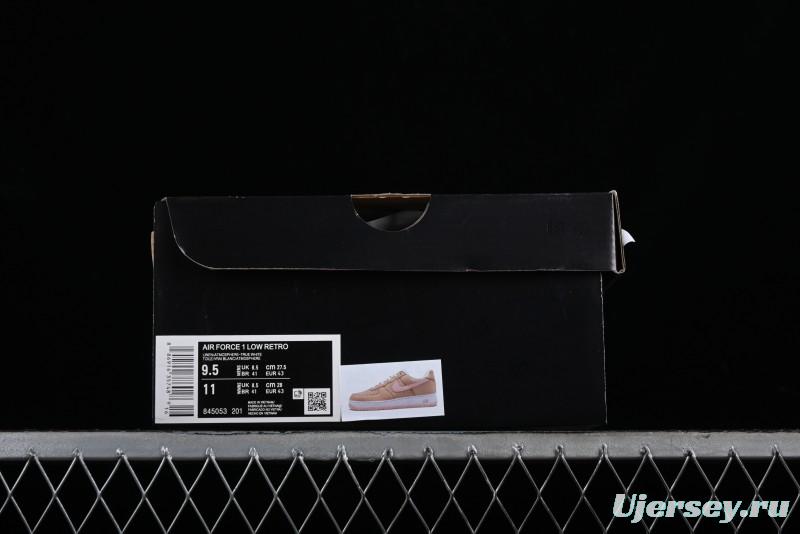 Nike Air Force 1 '07 Low Casual Sneakers with Full-Length Air Cushion - 845053-201