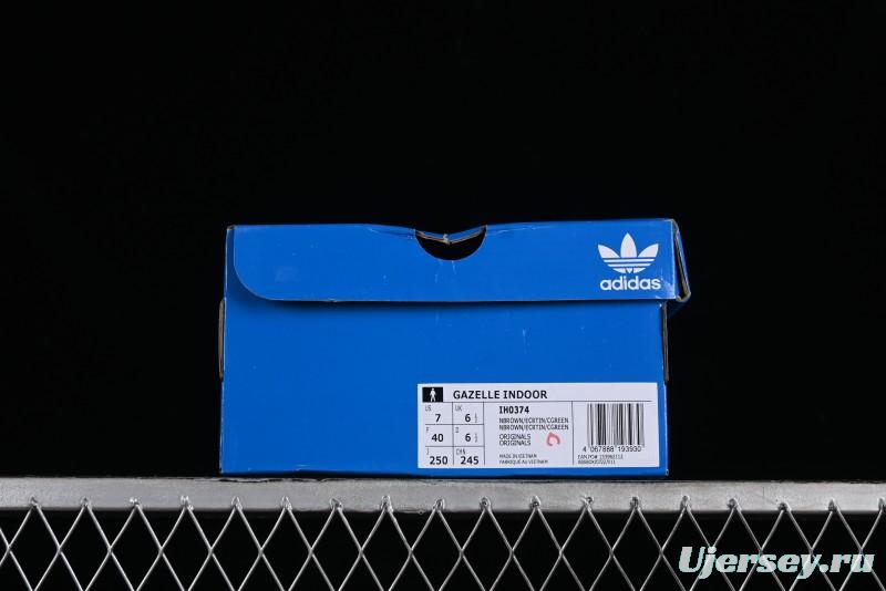 Adidas Originals Gazelle Indoor IH0374 Retro Casual Slip-Resistant Wear-Resistant Low-Top Sneakers