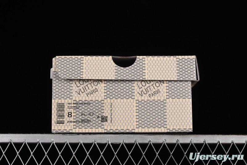 Nike SB Dunk Low LV Collaboration - Camo Mesh Anniversary High-End Custom Low-Top Casual Skate Shoes - JH8040-942