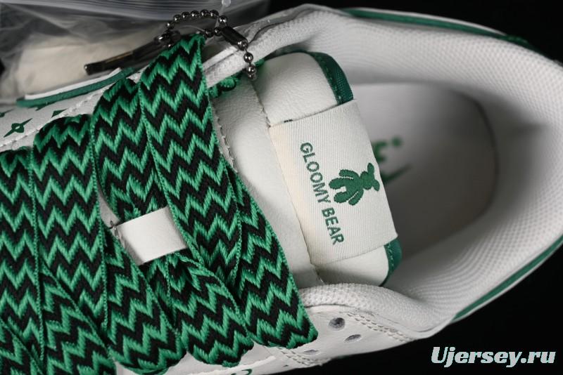 Nike SB Dunk Low LV Collaboration - Beige Green Glow in the Dark Violent Bear Anniversary High-End Custom Sneakers - SJ2068-241