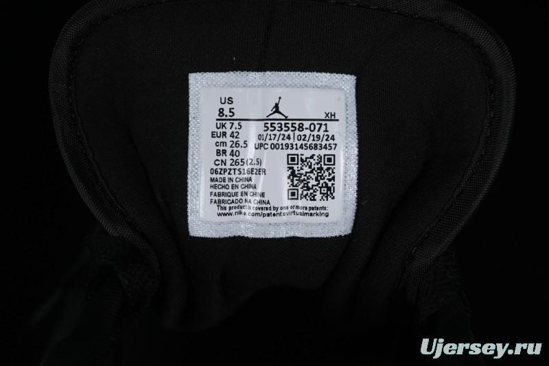 Nike Air Jordan 1 Low AJ1 Black Gold Hook Casual Sneakers - 553558-071