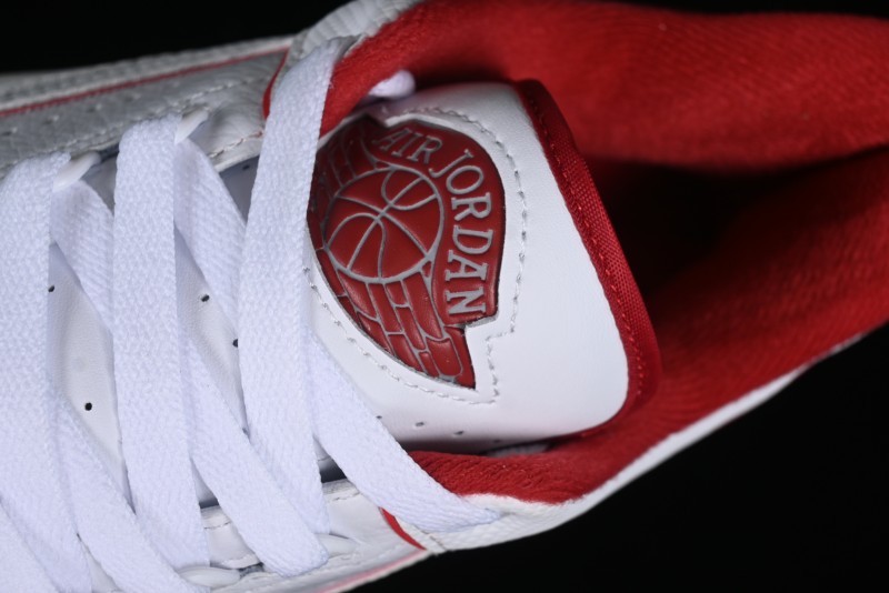 Nike Air Jordan 2/3 Retro Low Top Basketball Shoes in White/Red - FD0383-161