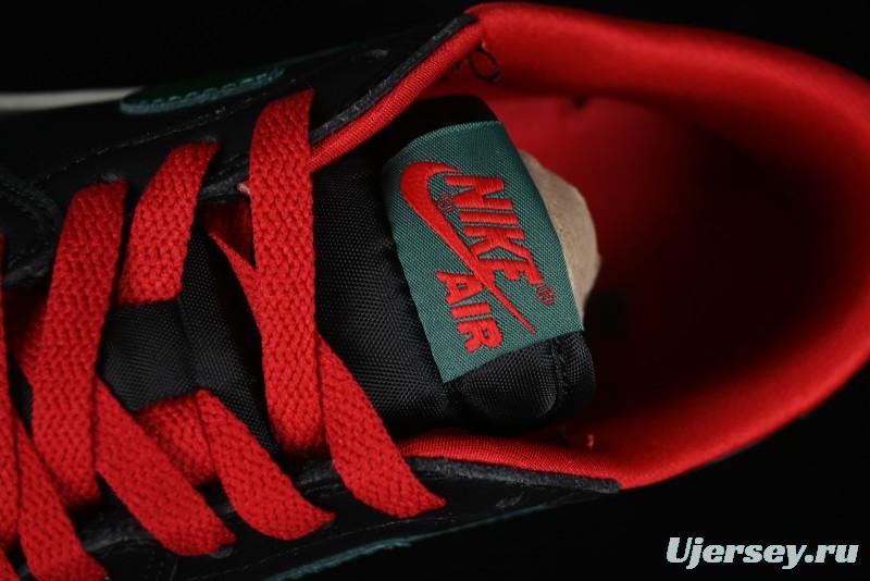 Nike Air Jordan 1 Low AJ1 Black Green Casual Sneakers - CZ0775-036