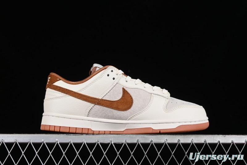 Nike SB Dunk Low LV Collaboration - Chocolate Anniversary High-End Custom Low-Top Casual Skate Shoes - FC1688-133